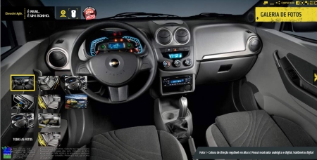 Interior do Chevrolet Agile
